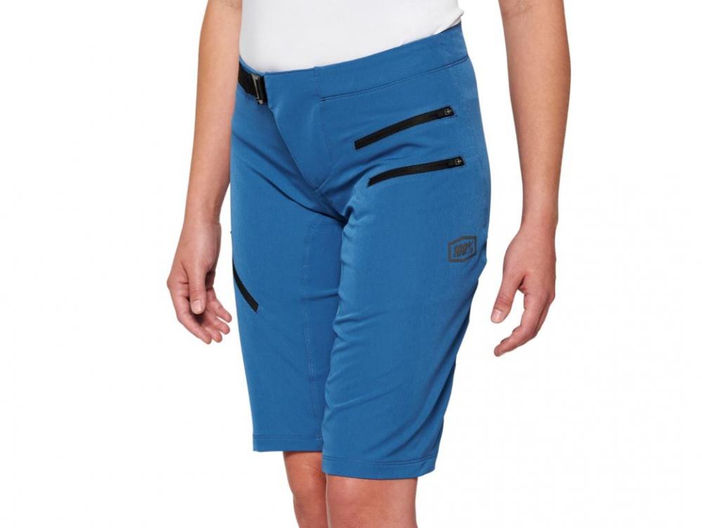 100% Airmatic Womens Shorts L Slate Blue - komfortable All-Mountain Bike-Shorts