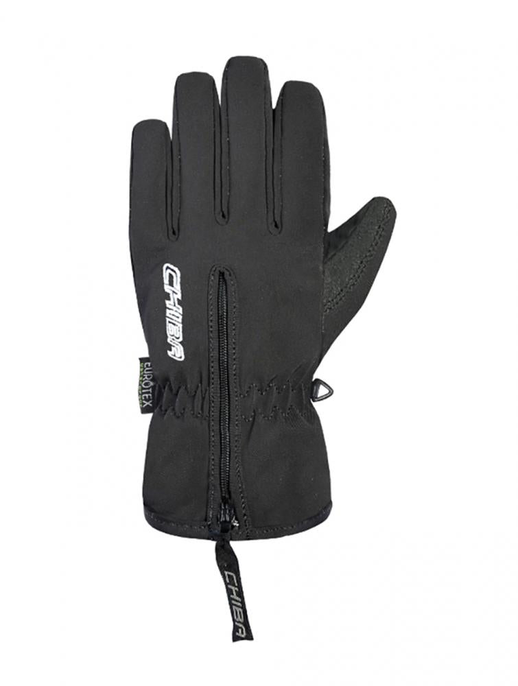 CHIBA Kids Basic Finger - Kinder Radhandschuhe schwarz, Größe IV, wasserdicht & atmungsaktiv