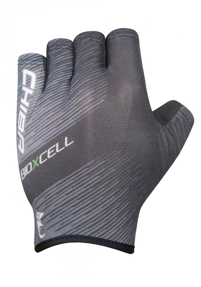 CHIBA BioXCell Tan Through - Radhandschuhe S dunkelgrau/schwarz, atmungsaktiv & gepolstert