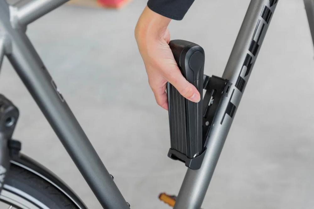 AXA Faltschloss Fold 85 - 850 mm Fahrradschloss mit Sicherheitsstufe 8/15 - Schwarz