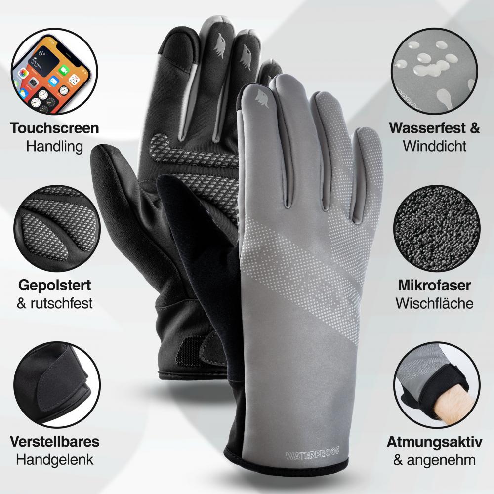 Valkental Handschuhe GloRider V2 Ultra Gr. XL Grau Reflective