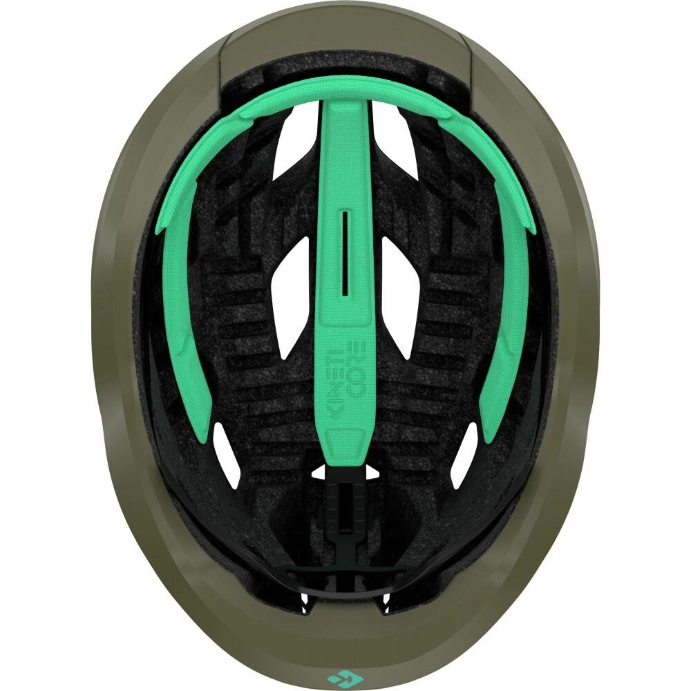 LAZER Helm Strada KinetiCore Road Matte Pine Green S - sicherer Rennradhelm mit Top-Belüftung
