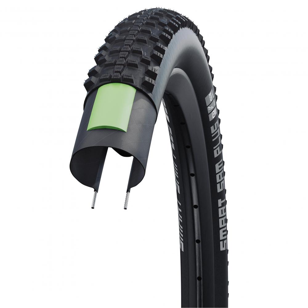 Schwalbe Smart Sam Plus Drahtreifen Querschnitt mit Pannenschutz, 28x1.60 Zoll (700x40C).