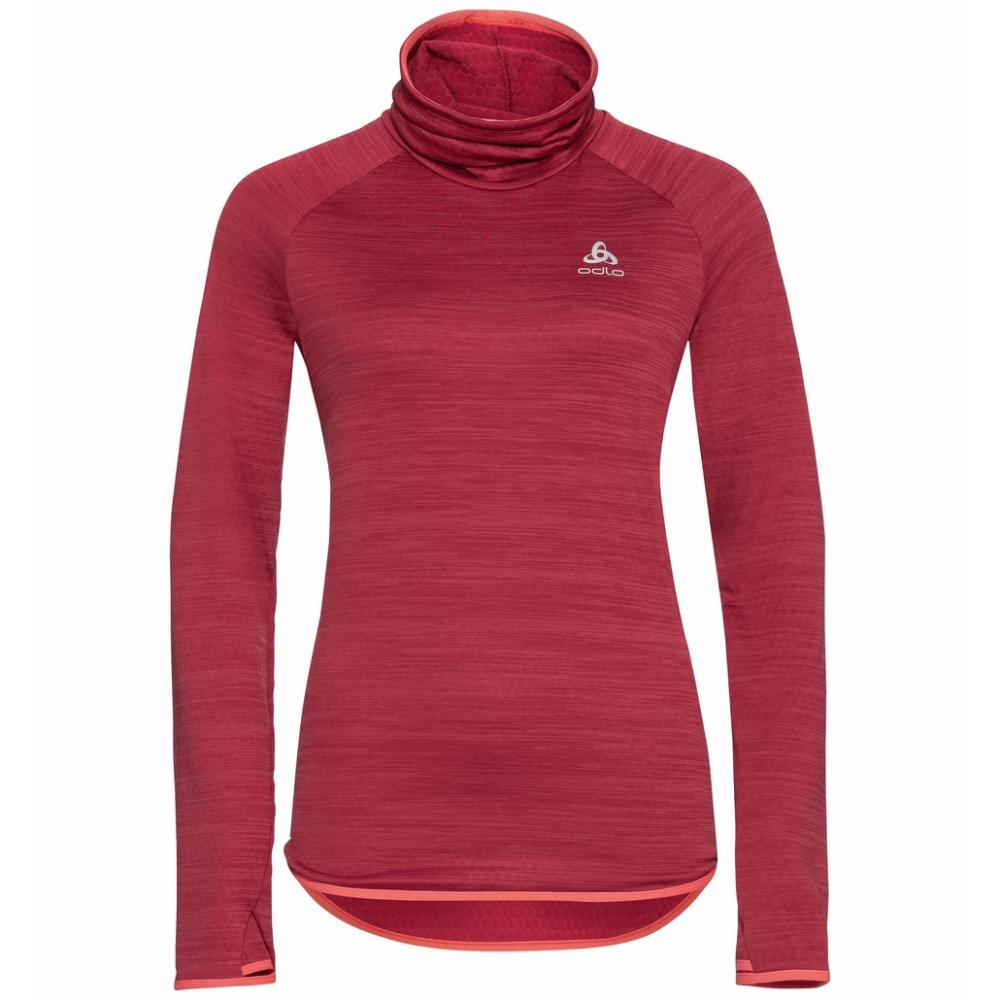 Odlo Women Mid Layer Run Easy deep claret melange Größe L