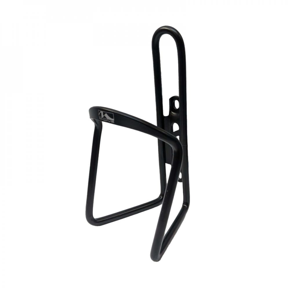 Schwarzer M-Wave Fahrrad Flaschenhalter für Trinkflaschen.