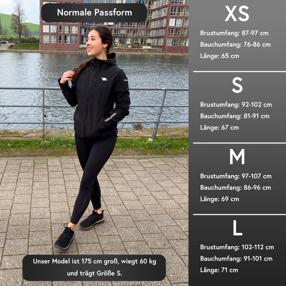 Valkental Damenjacke Softshell XL schwarz