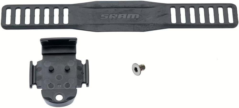 SRAM BlipBox Halterung schwarz für Fahrrad, sichere Befestigung elektronischer Schaltmodule mit Gurt und Schraube.