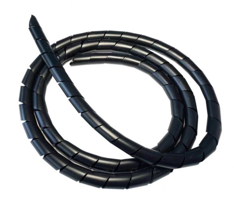 Diverse Spiralband schwarz flexibel 5m Rolle Ø 6 mm kürzbar