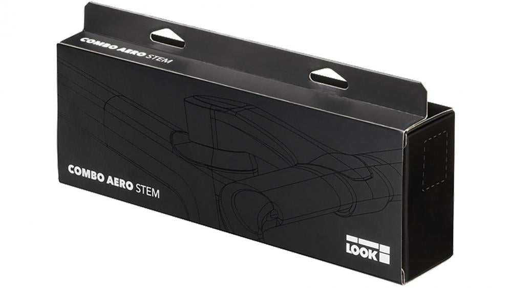 Look Combo Aero Vorbau -7° matt schwarz 110mm integrierter Carbon Vorbau für Aero-Rennrad