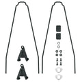SKS Bluemels Style 46 Ersatzstreben Set für 28 Zoll Schutzbleche, 325 mm Vorderradstreben, schwarz, inkl. ESC-V-Adapter und Befestigungsmaterial