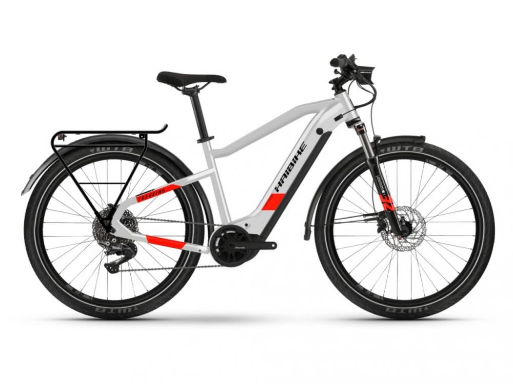 HAIBIKE Trekking 7 i630Wh 11-G Deore YSTM (2022), cool grey/red matte, Gr.M/52cm