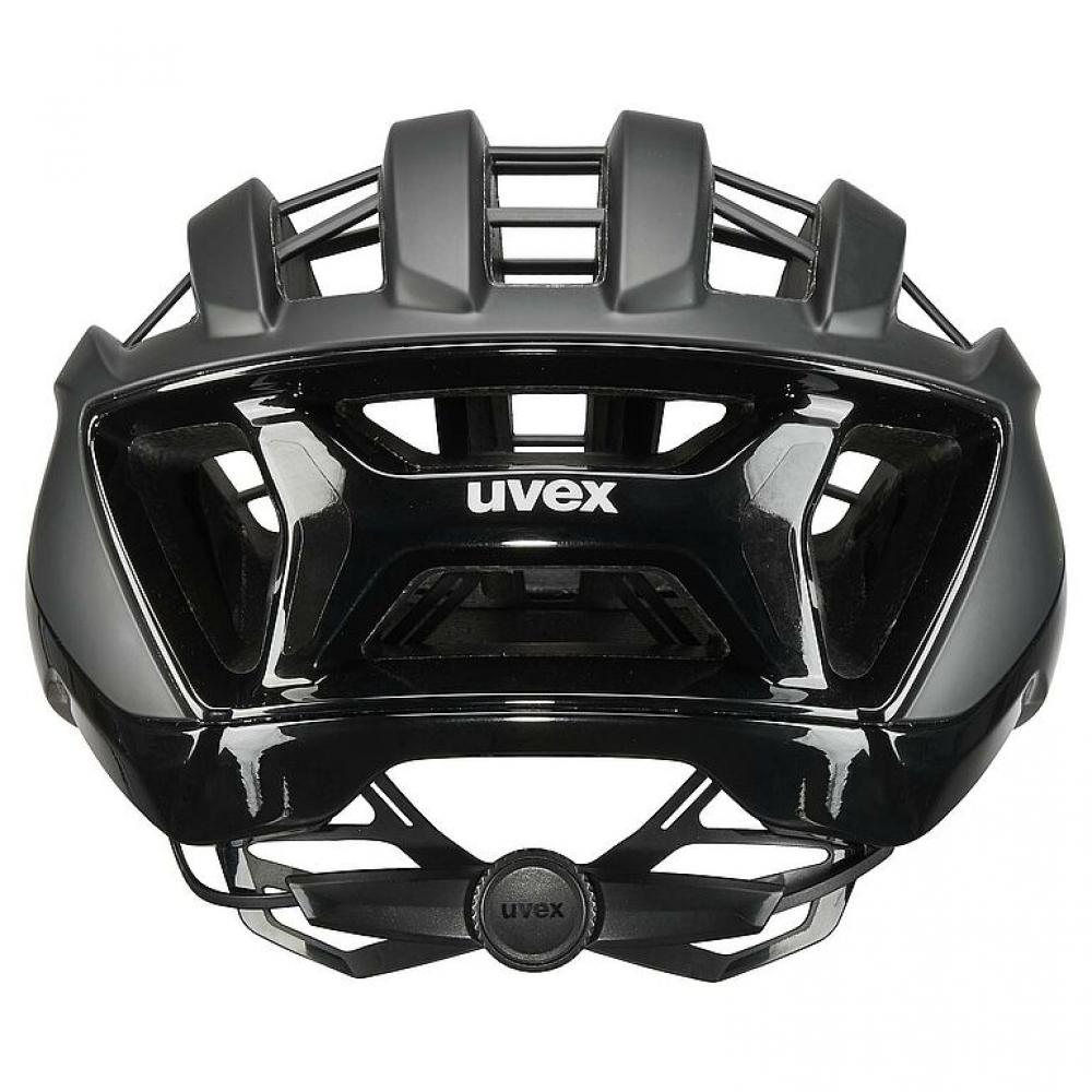 Uvex Surge Rennradhelm black matt Gr. 56-59 ohne Aero Cover leichter Profihelm mit 3D-IAS, EPS-Inmould & Brillengarage für Top-Belüftung und Schutz