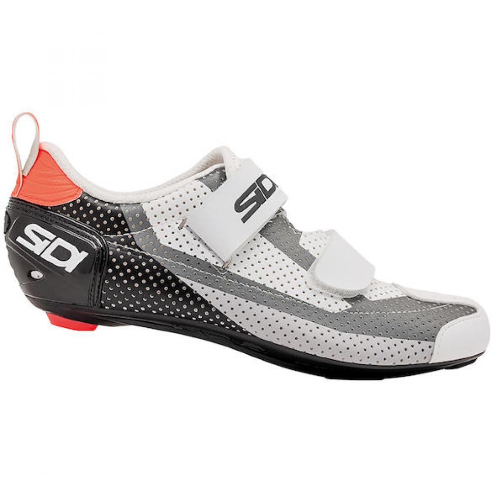Sidi T-5 Air black/white/coral 43 schwarz/weiß/korall - aerodynamischer Triathlon-Rennradschuh