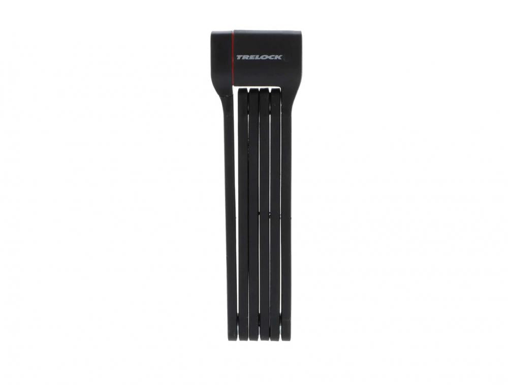 Trelock Faltschloss Cops FS 480/100 schwarz, gefaltet, mit Trelock Logo.