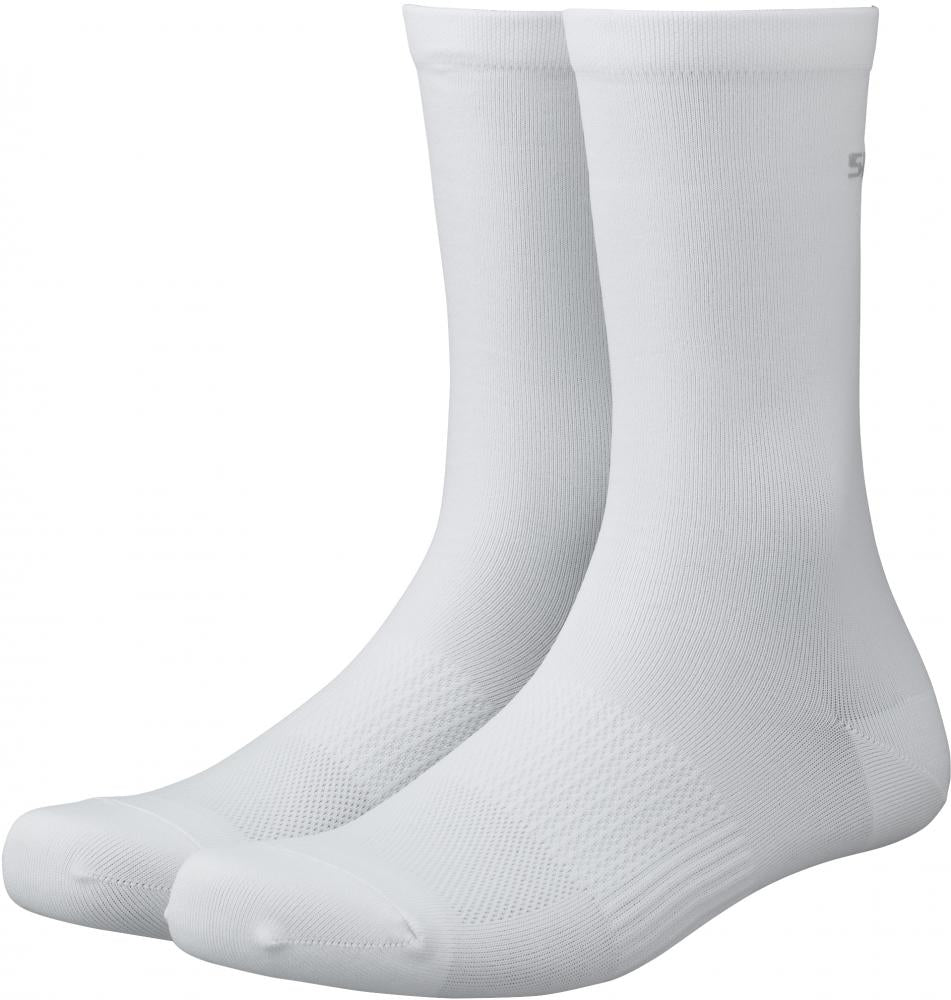 SHIMANO PERFORMANCE SOCKS WHITE Größe M WHITE - atmungsaktive Radsocken für Performance