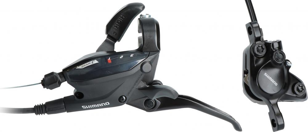SHIMANO Scheibenbremse EF505/MT200 VR Scheibenbremse - vormontierte Vorderradbremse für Hydrauliksysteme