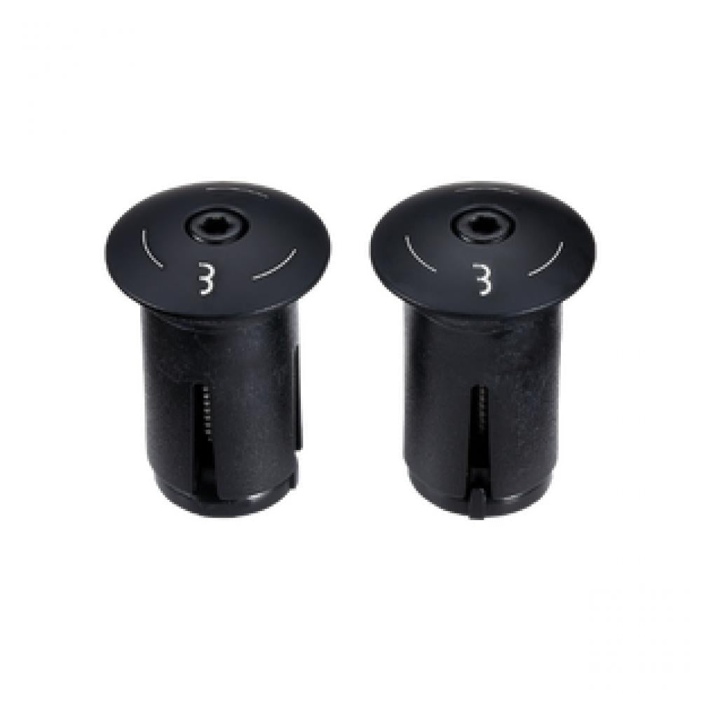 BBB Cycling Schraub-Lenkerendstopfen aus schwarzem Aluminium, Alu 18, für sicheren Lenkerabschluss.