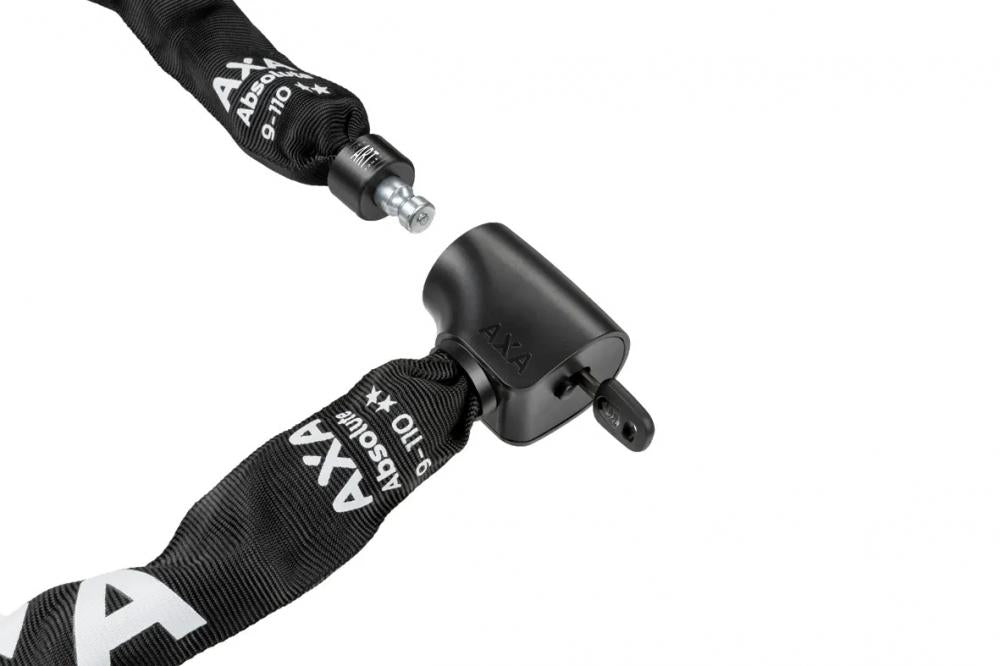 AXA Kettenschloss Absolute 110/9 - Hochsicheres Fahrradschloss mit 9mm Kettenglieder