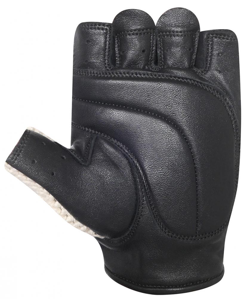 CHIBA Pure Nature - Radhandschuhe XXL beige/schwarz, Retro, Naturmaterialien