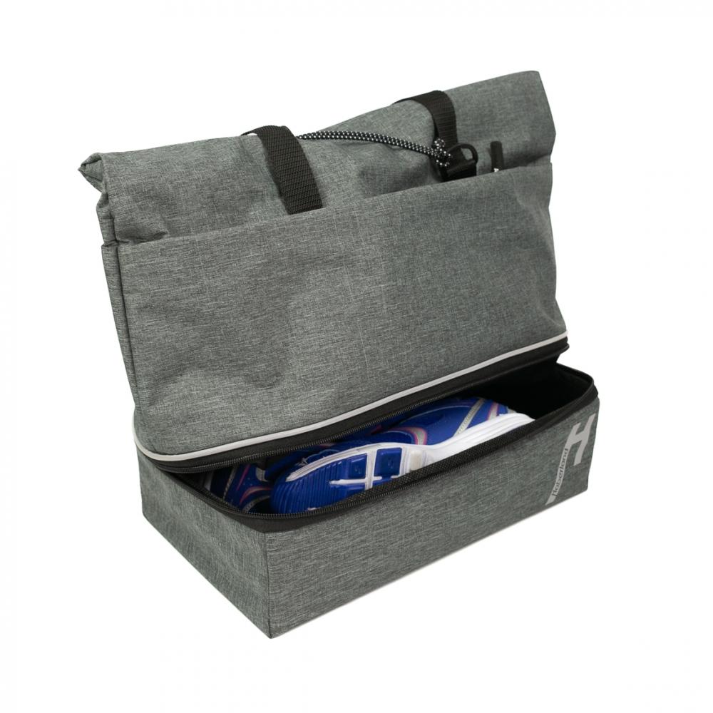 Haberland Gepäckträgeraufsatztasche Lena grau - praktische Racktime 2.0 Transportlösung