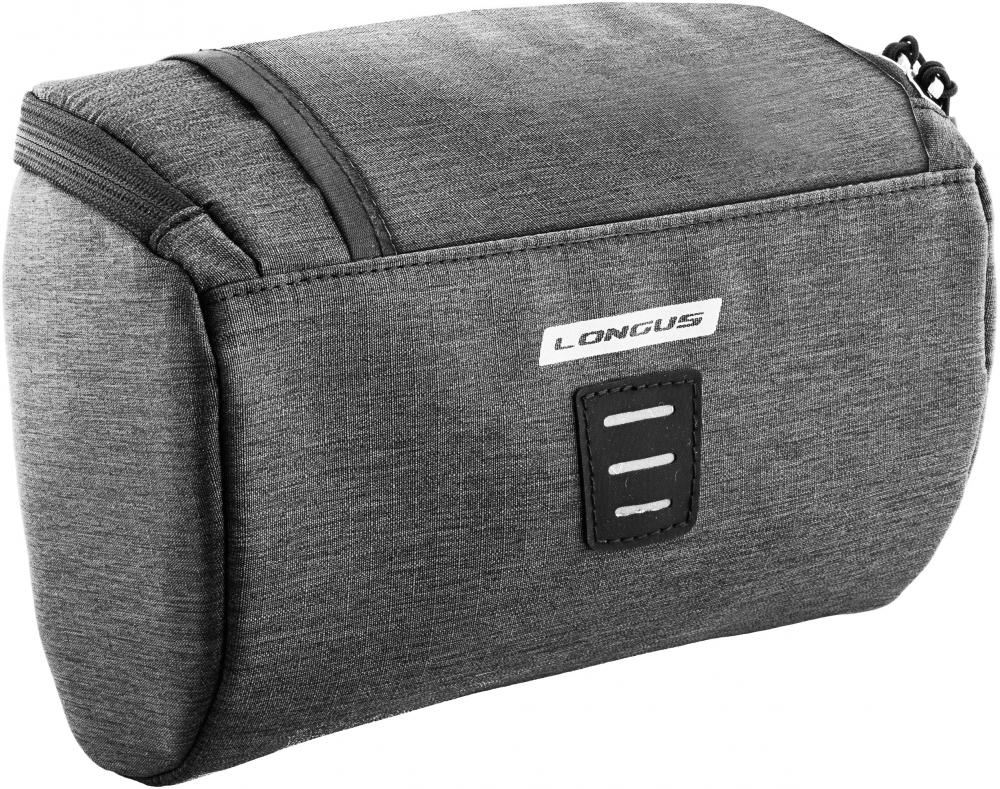 Longus Lenkertasche Granit 2 l l - kompakte, wasserabweisende Fahrrad-Lenkerbag