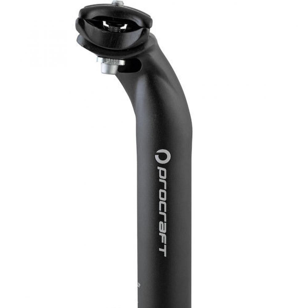 Procraft Sattelstütze Classic 2-Bolt Ø 31,6 x 400 mm Schwarz - stabile, komfortable Sitzposition