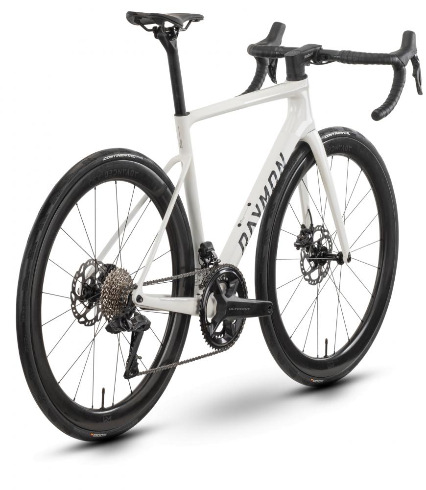 RAYMON Kirana Ultra Carbon-Rennrad Größe 56 - Shimano Ultegra Di2 2 x 12 - Newmen Advanced A.50 Carbonlaufräder - Star White Stealth