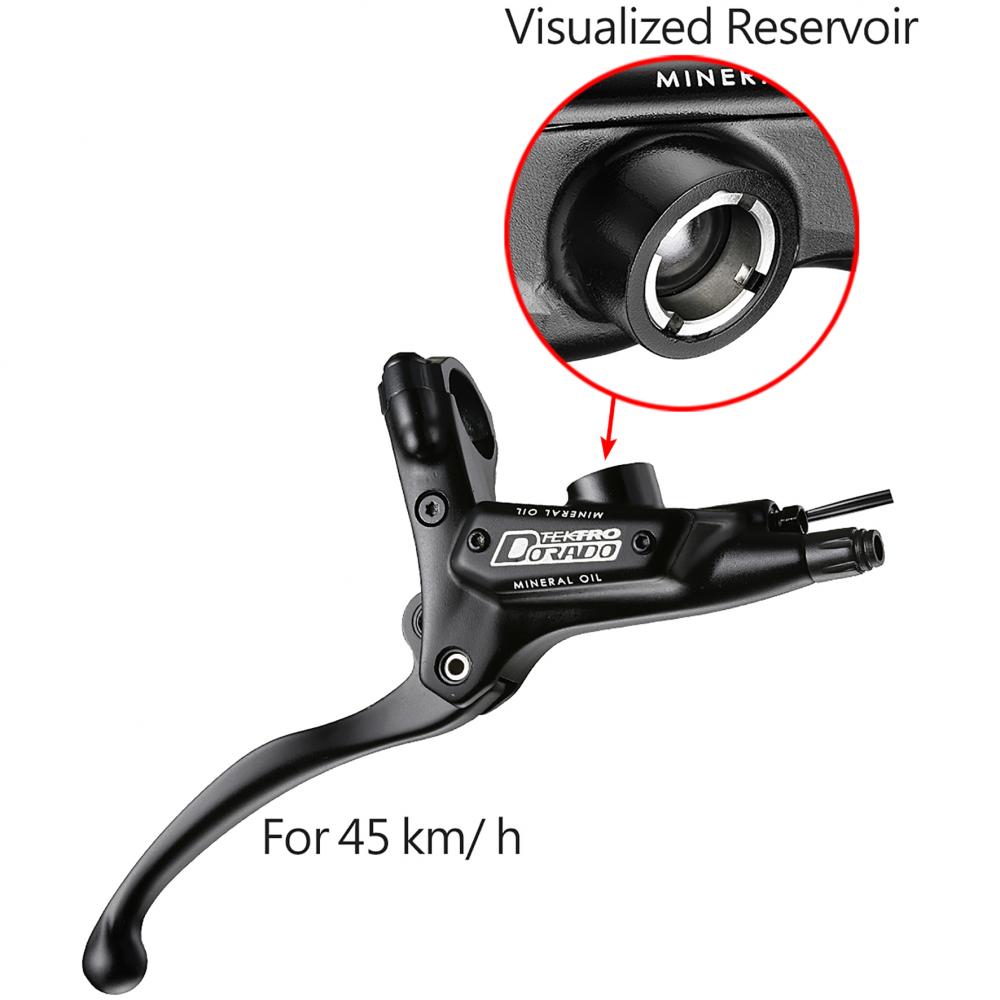 TEKTRO Bremshebeleinheit Dorado HD-E710 4-Finger Schwarz/silber - präzise Bremskontrolle