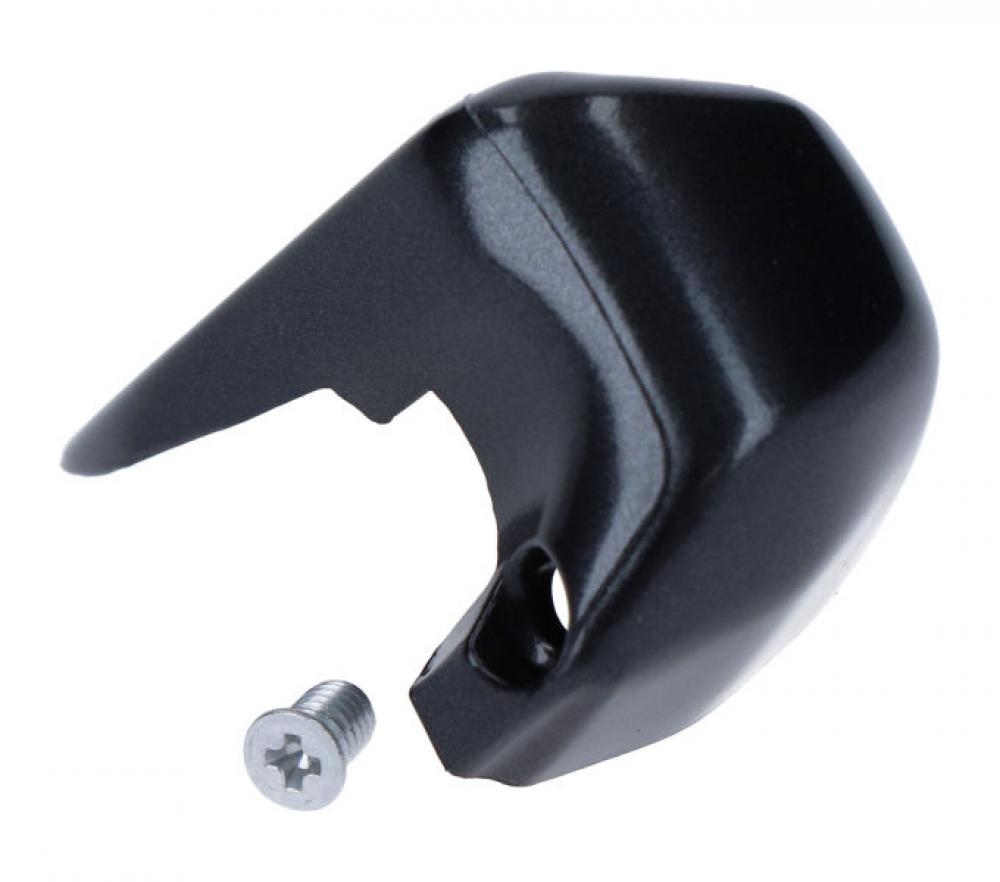 Shimano ST-RX820 Namensschild rechts mit Befestigungsschraube, schwarzes Kunststoff-Ersatzteil für Bremshebel.