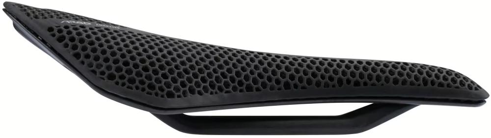 Fizik Rennrad-Sattel Vento Argo 00 Adaptive - 3D-gedrucktes Adaptive Polster Carbon DLS - Vollcarbon-Schale - Carbon-Gestell 10x9mm - 265x140mm - schwarz