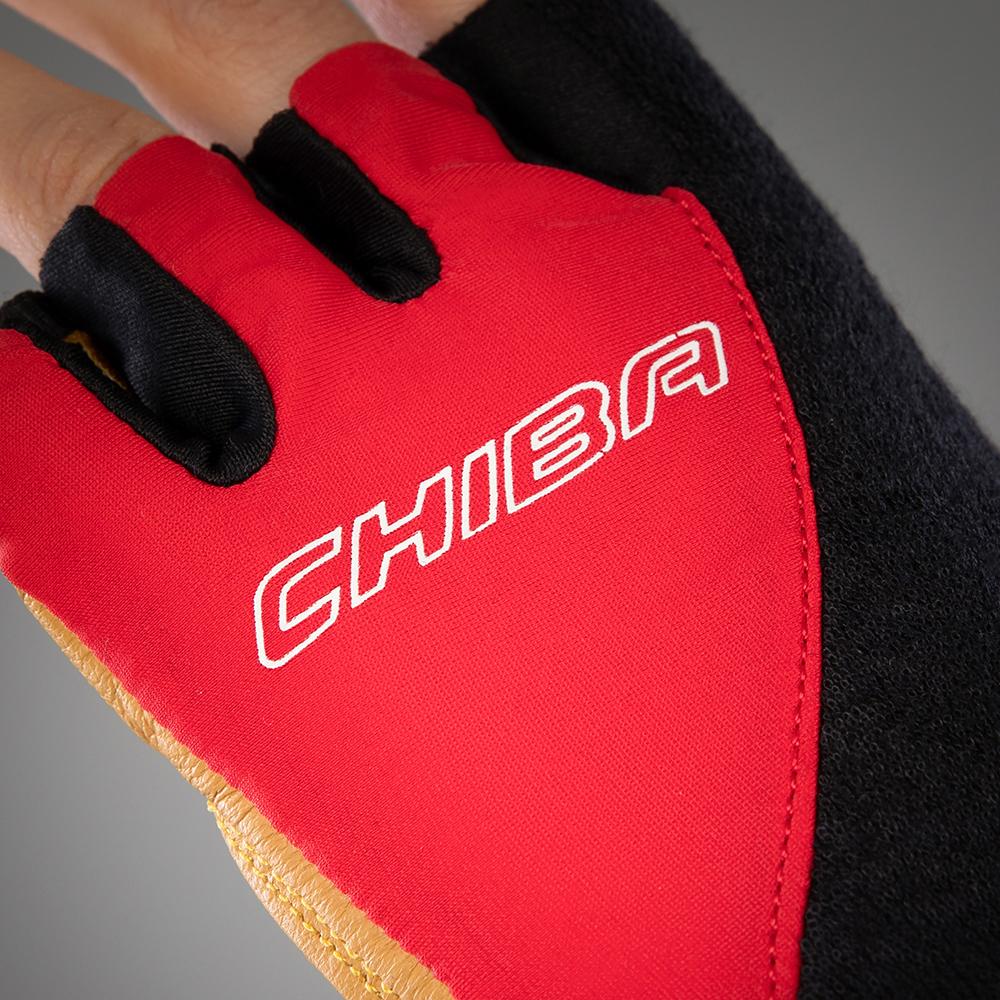 CHIBA Argon Kids - Kinder-Radhandschuhe XXS rot mit Gelpolsterung
