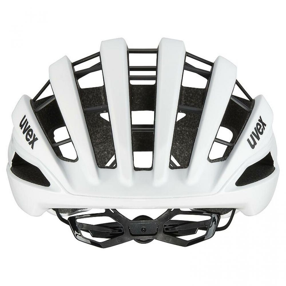 uvex surge Rennradhelm white matt, Größe 56-59cm, mit Multi-Inmould-Technologie, 3D IAS Größenanpassung, Brillengarage, ohne Aero-Cover, top Belüftung
