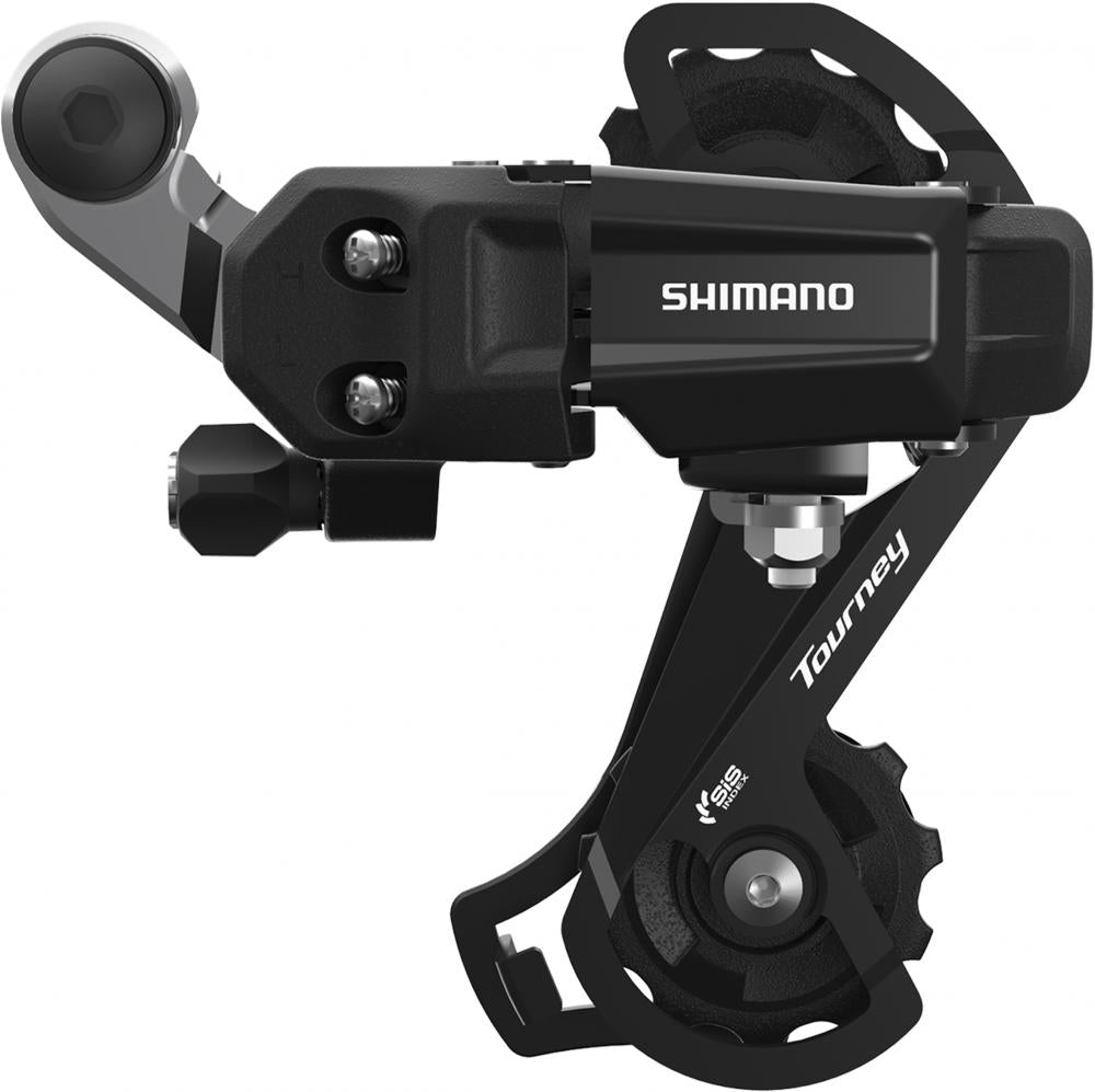 Schwarzes SHIMANO TOURNEY RD-TY200 6/7-fach Schaltwerk Direktmontage langer Käfig