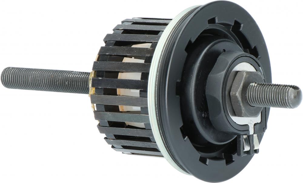 SHIMANO Dynamoeinheit 140 mm DH-C6000-1R-NT Schwarz - 140 mm, 6000-1, Schwarz