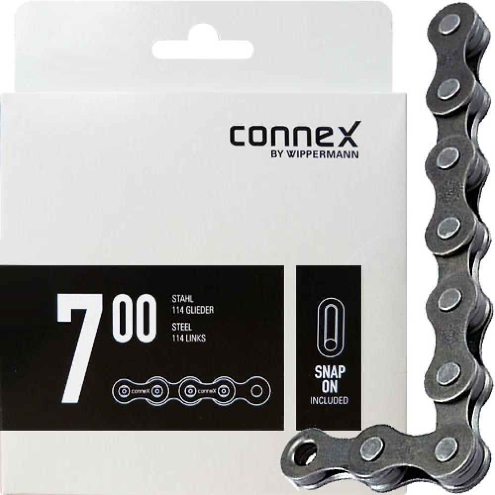 Connex Kette 700 1-fach, Stahl, 114 Glieder, schwarz.