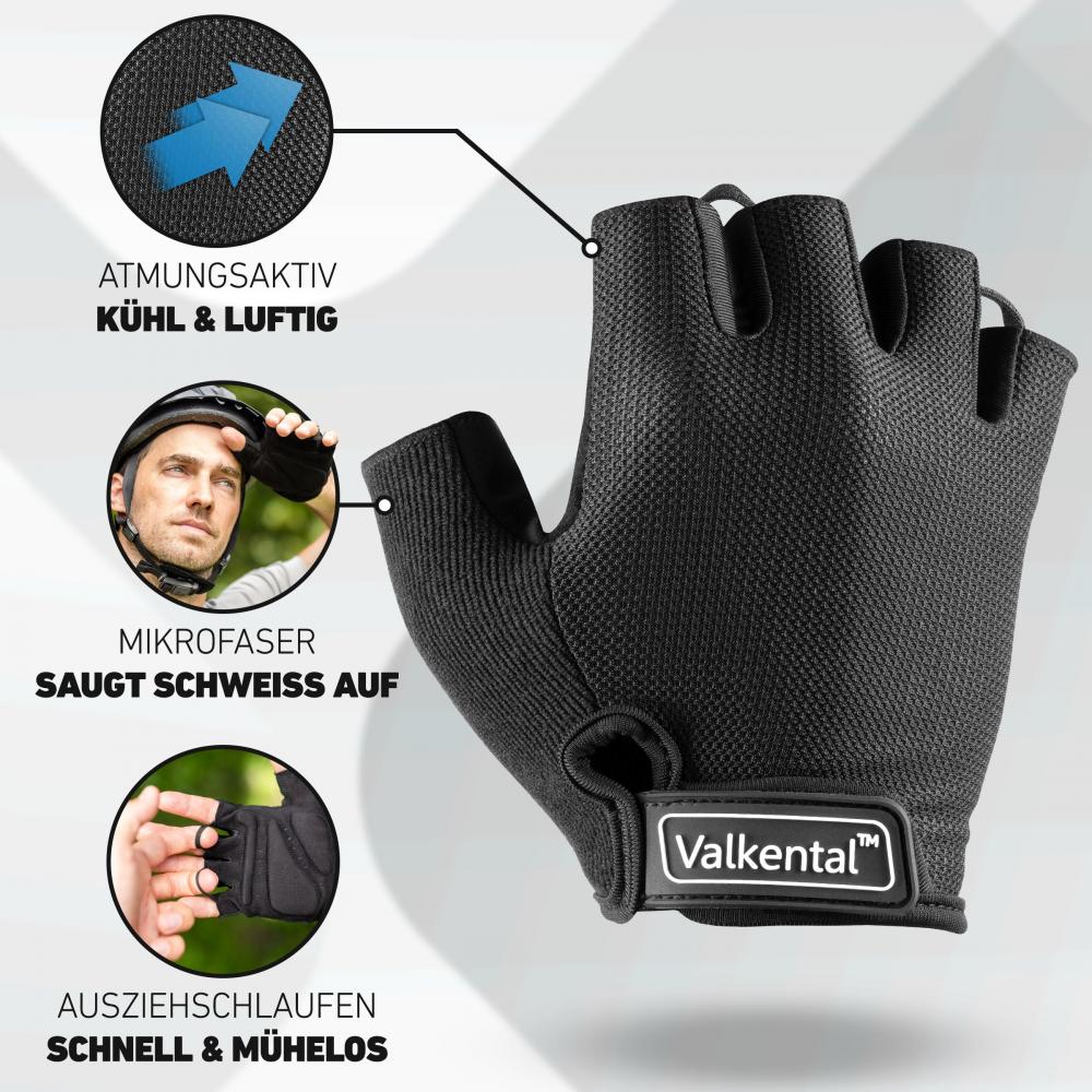 Valkental Handschuhe BikeRider Essential Gr. XXL Schwarz