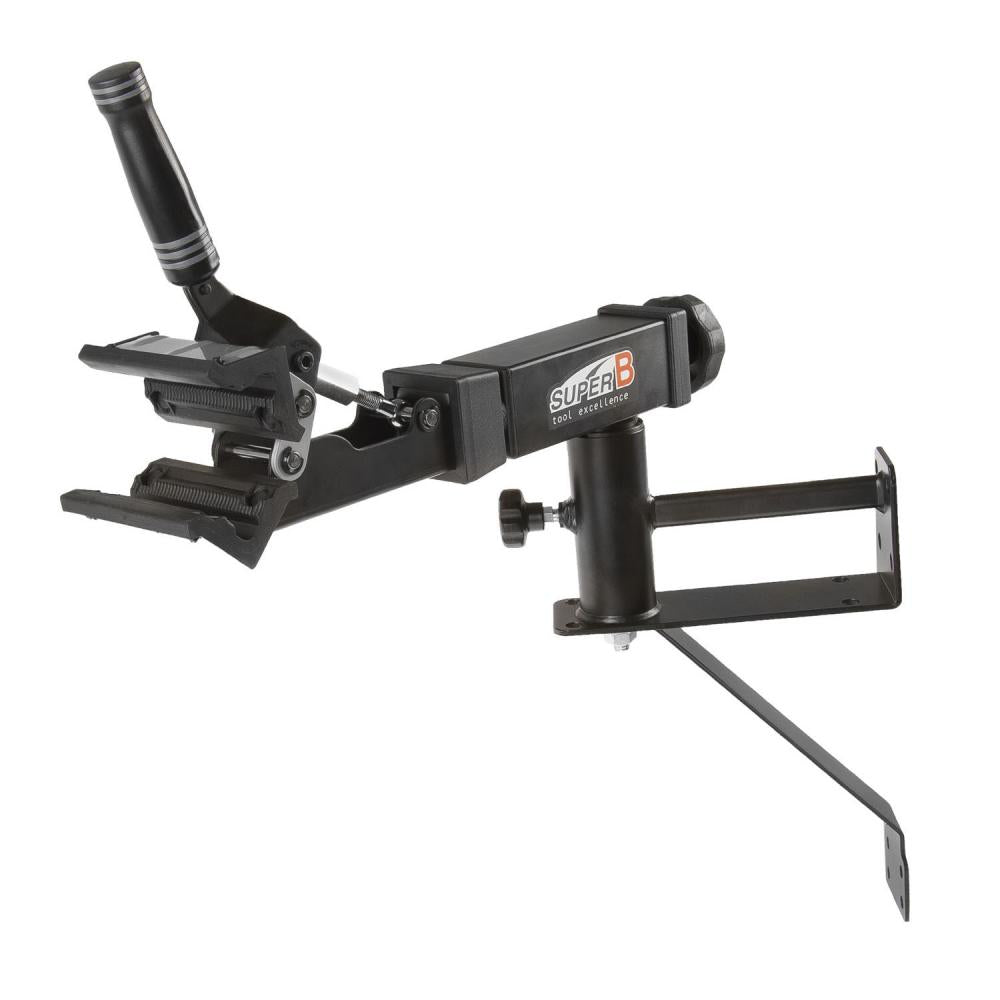 SUPER B Premium Montageständer TB-WS 35 schwarz 2in1, 360° drehbar, Schnellverschluss, bis 30 kg