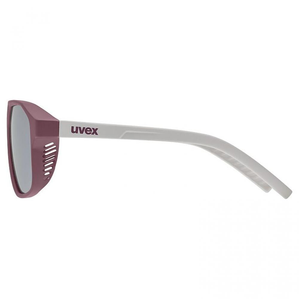 uvex Cosmic Sonnenbrille Cranberry Matt - Verspiegelt Silber, UV400 Schutz, Einheitsgröße, Sportbrille