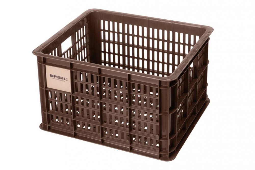 Basil Fahrradkasten Crate M braun 45x35x25 cm.