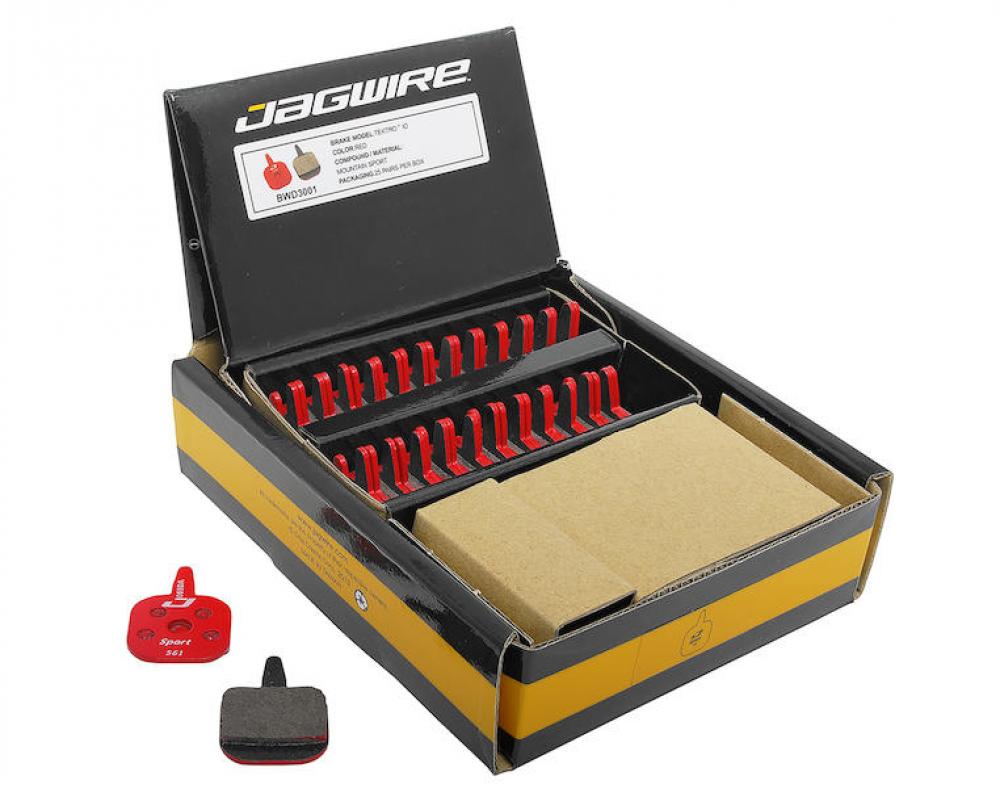 Jagwire Bremsbeläge Disc Sport Semi-Metallic Werkstattverpackung - 25 Paare für Shimano, SRAM, TRP