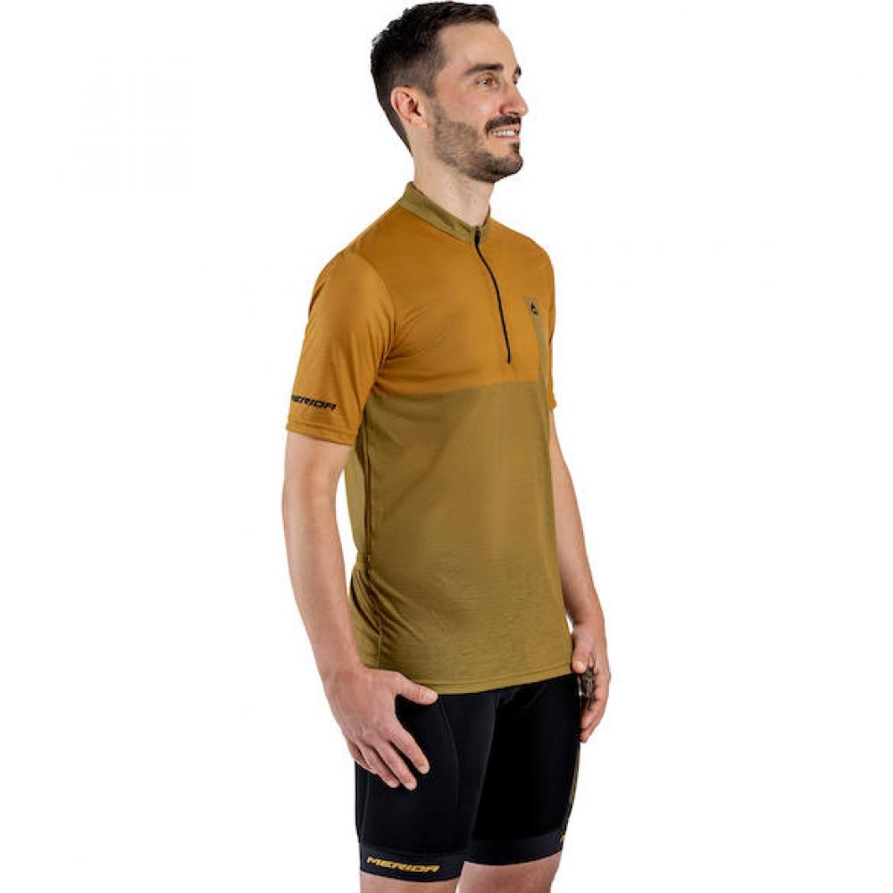 Merida Trikot CAMOU Gravel turmeric XS Turmeric - leichtes, atmungsaktives Gravel-Trikot