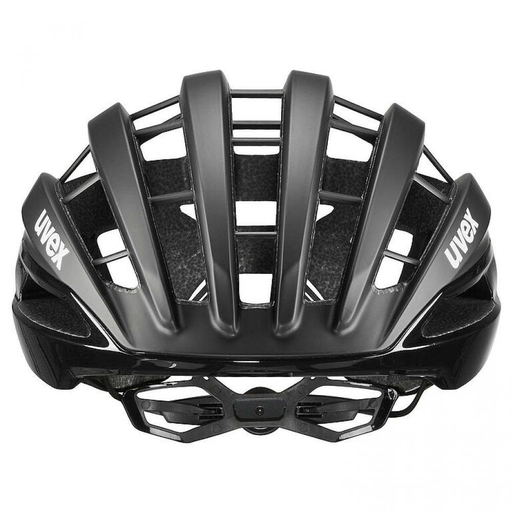Uvex Surge Rennradhelm black matt Gr. 56-59 ohne Aero Cover leichter Profihelm mit 3D-IAS, EPS-Inmould & Brillengarage für Top-Belüftung und Schutz