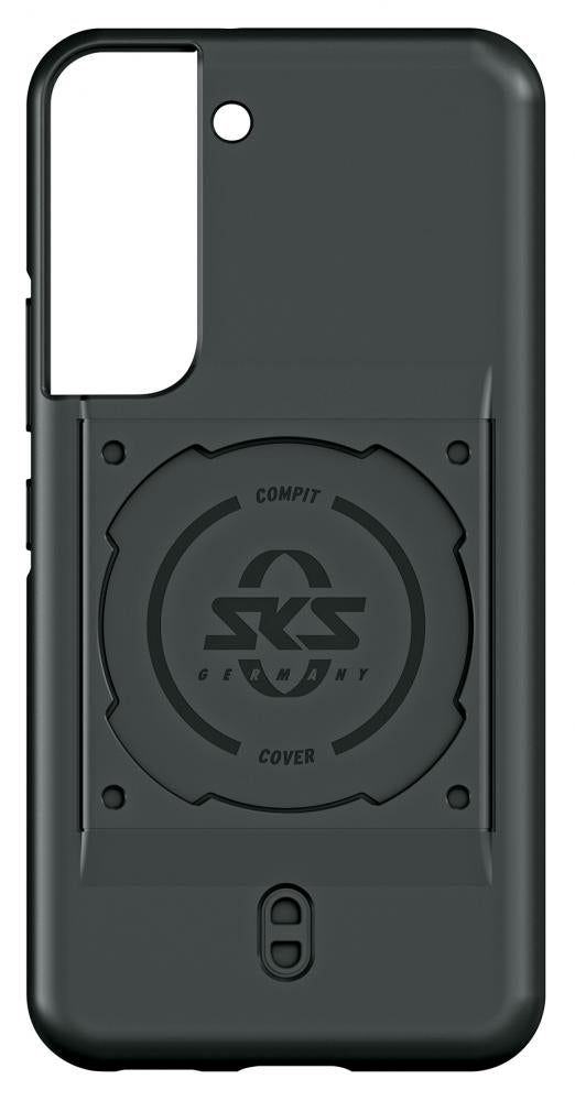 SKS COMPIT Cover für Samsung Galaxy S22 stoßdämpfende 2-Komponenten-Hülle mit spezieller Befestigung für sichere Fahrradmontage