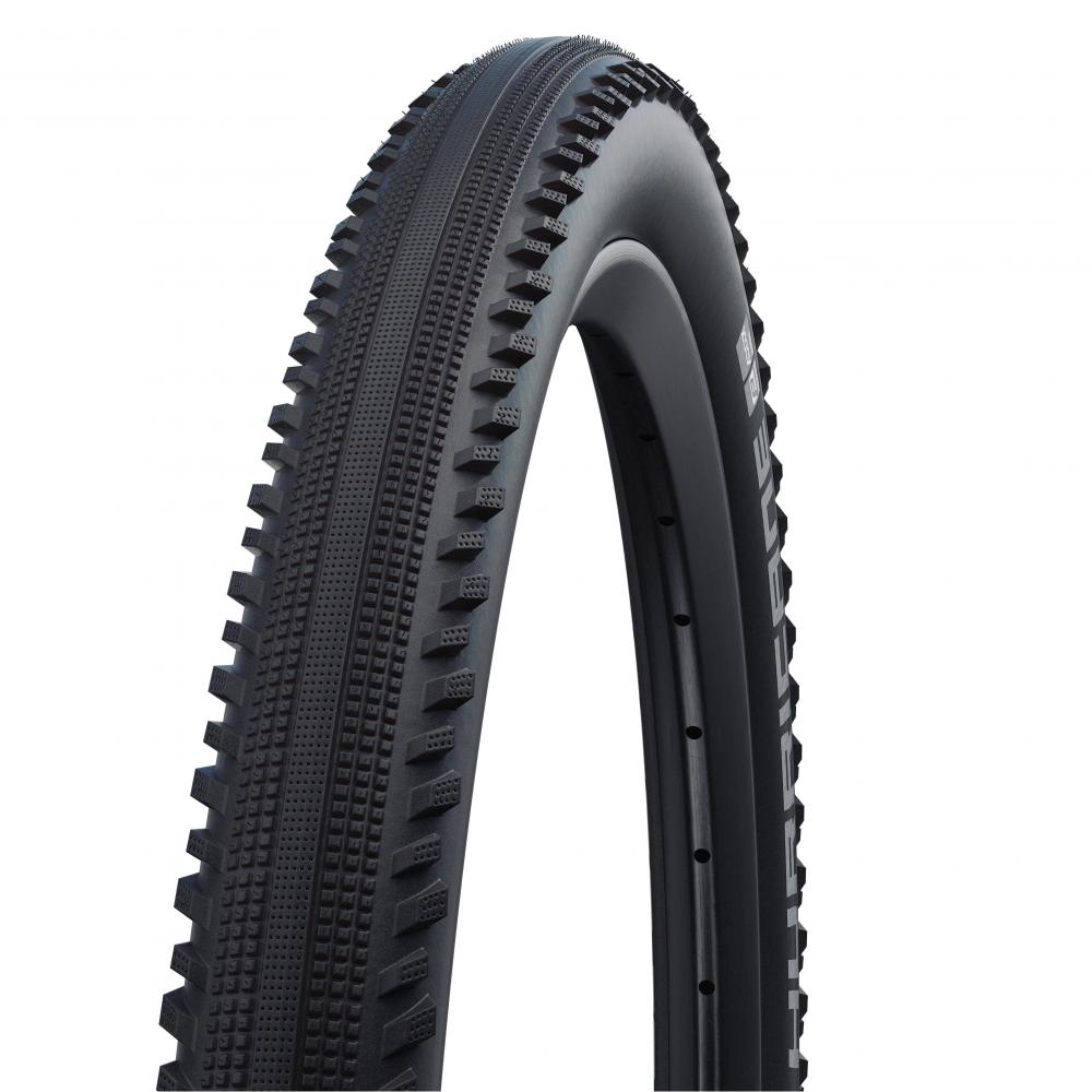 Schwarzer Schwalbe Hurricane 28x1.60 Zoll (42-622) E-50 ADDIX Performance Drahtreifen mit vielseitigem Profil