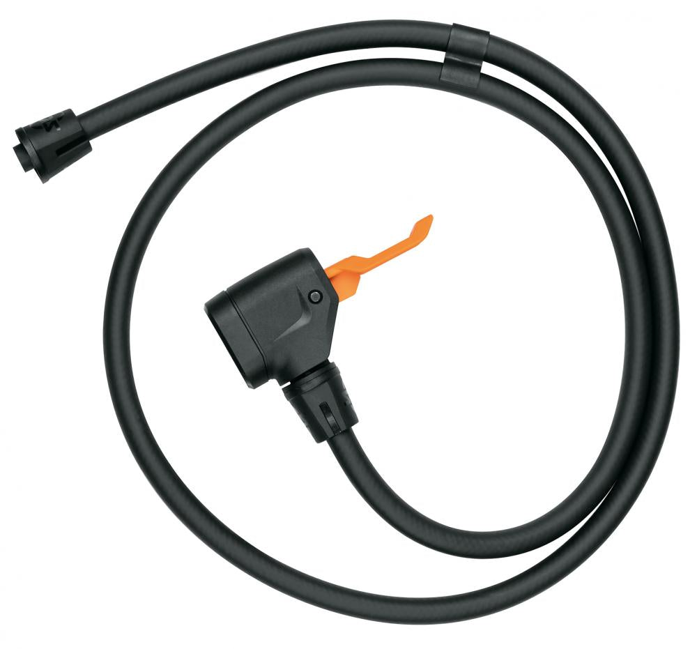 SKS GERMANY MV-EASY Ersatzkopf mit 1200 mm Schlauch für AIRMOTION, AIR-X-PLORER, AIR-X-PLORER DIGI, kompatibel mit allen Ventilen, bis 16 bar