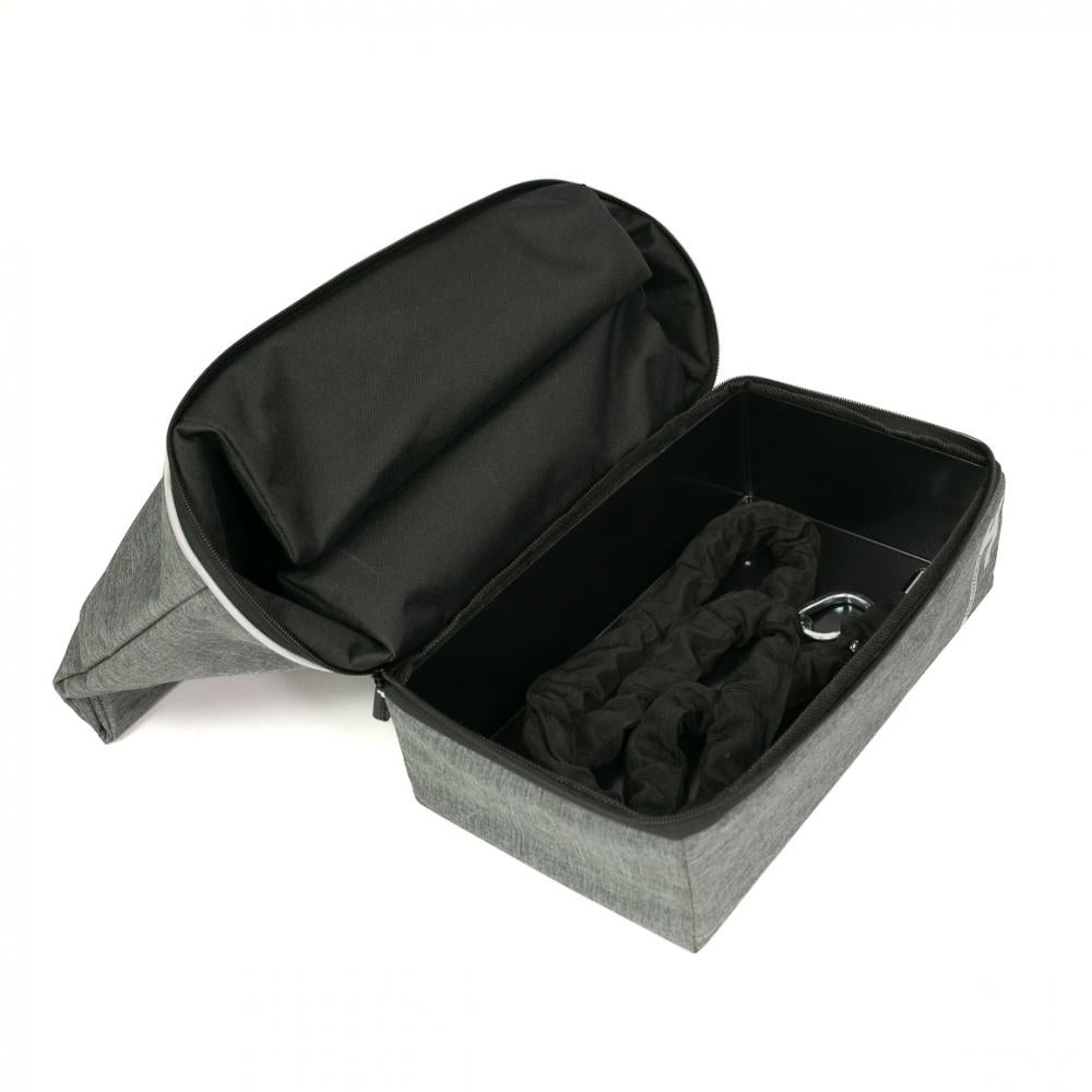 Haberland Gepäckträgeraufsatztasche Lena grau - praktische Racktime 2.0 Transportlösung