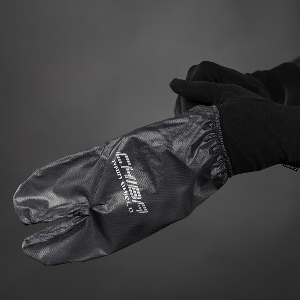 CHIBA Rain Shield Superlight - Lobster-Überzugshandschuh, XS, schwarz, wind- & wasserabweisend