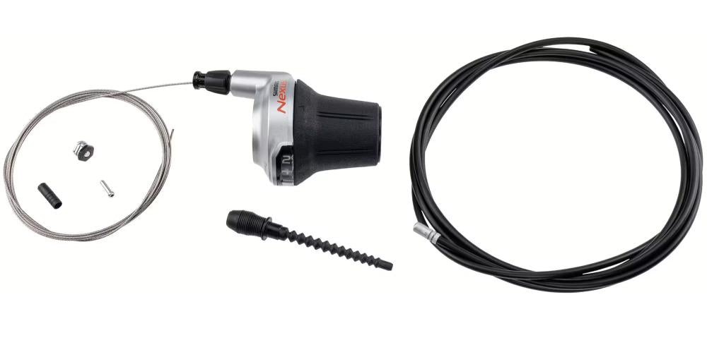 SHIMANO NEXUS SL-C3001-7 Drehgriff 7-fach für Nabenschaltung mit Schaltzug, Hülle und Zubehör