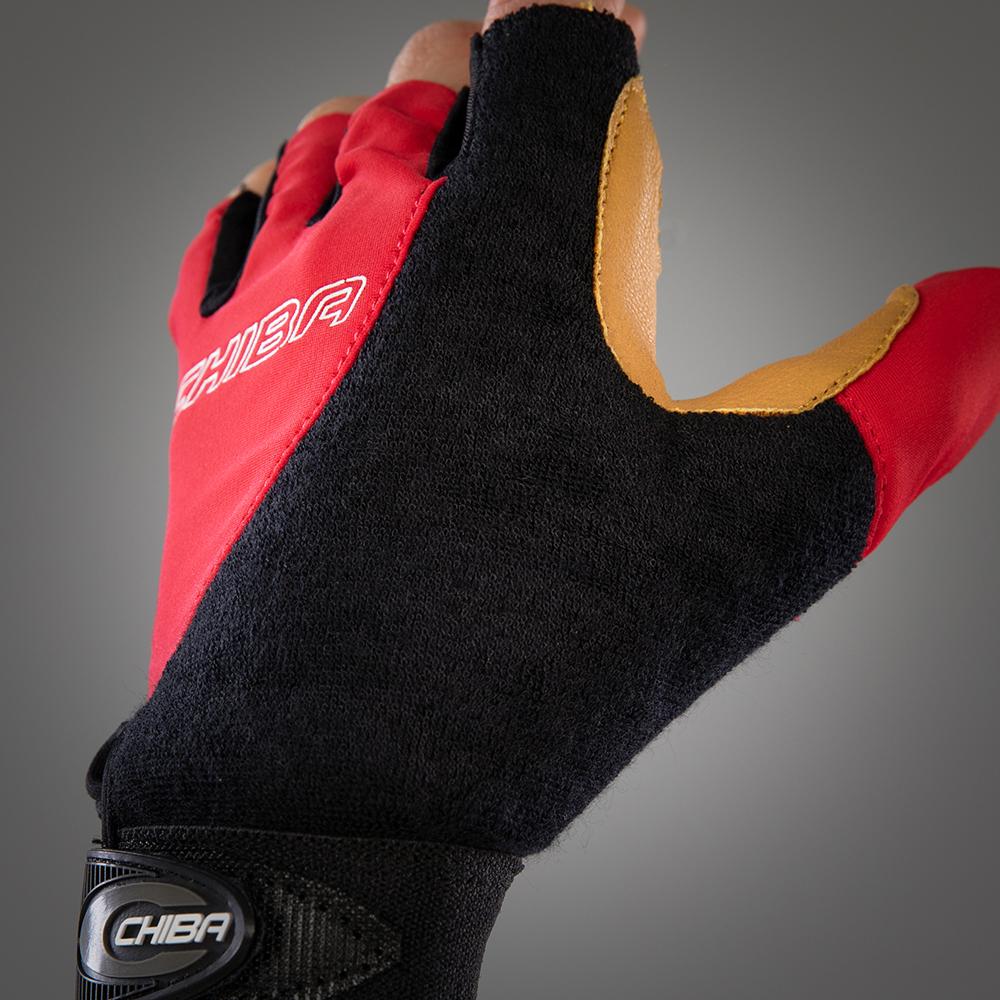 CHIBA Argon Kids - Kinder-Radhandschuhe XXS rot mit Gelpolsterung