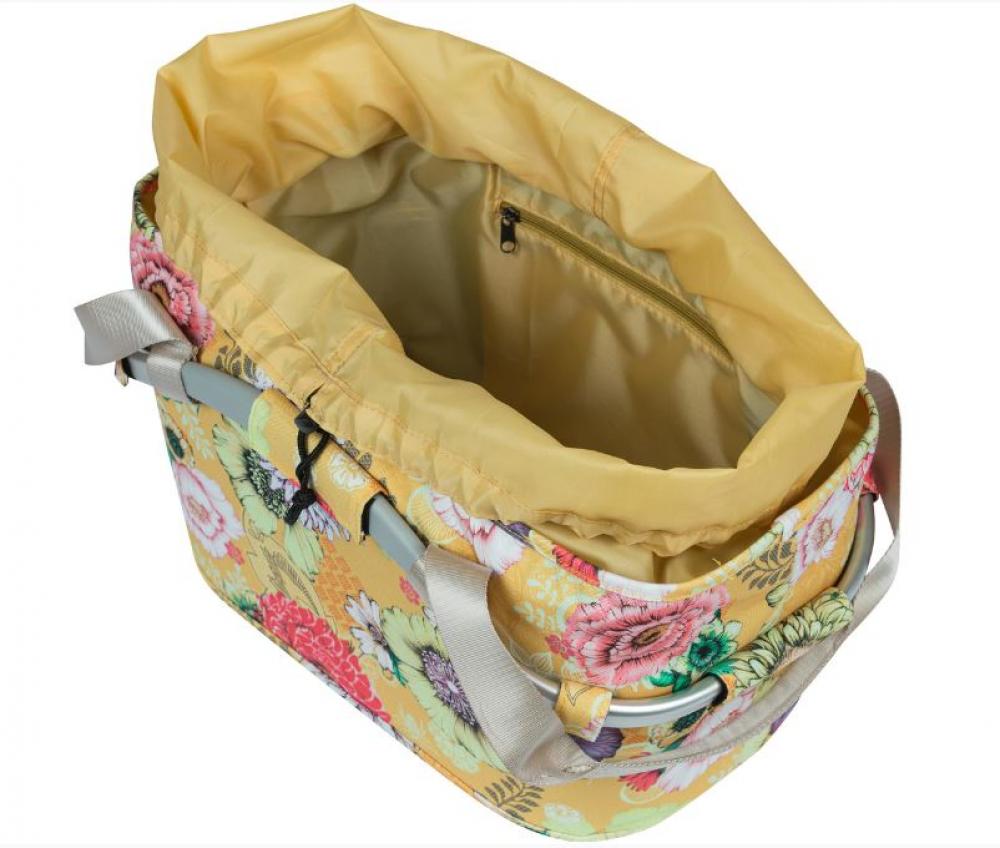Basil Carry All Vorderradkorb honey yellow 27x37x25 cm, 15L, stylischer Fahrradkorb
